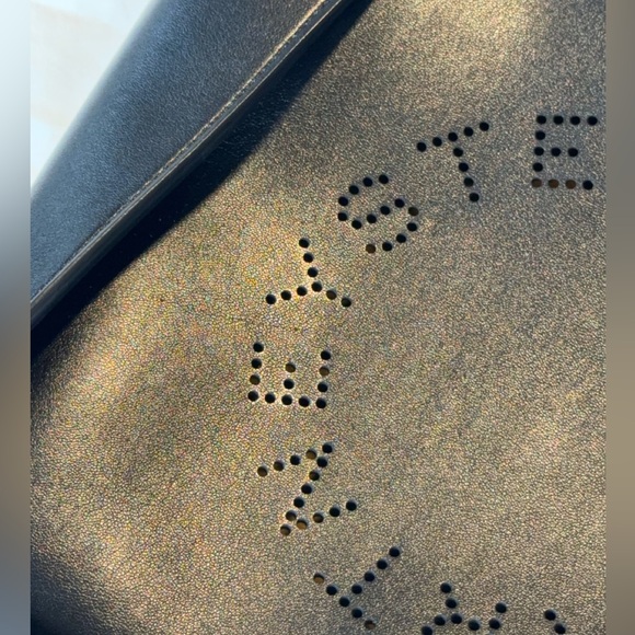 Stella McCartney Perforated Logo Crossbody Bag Black - Picture 5 of 7